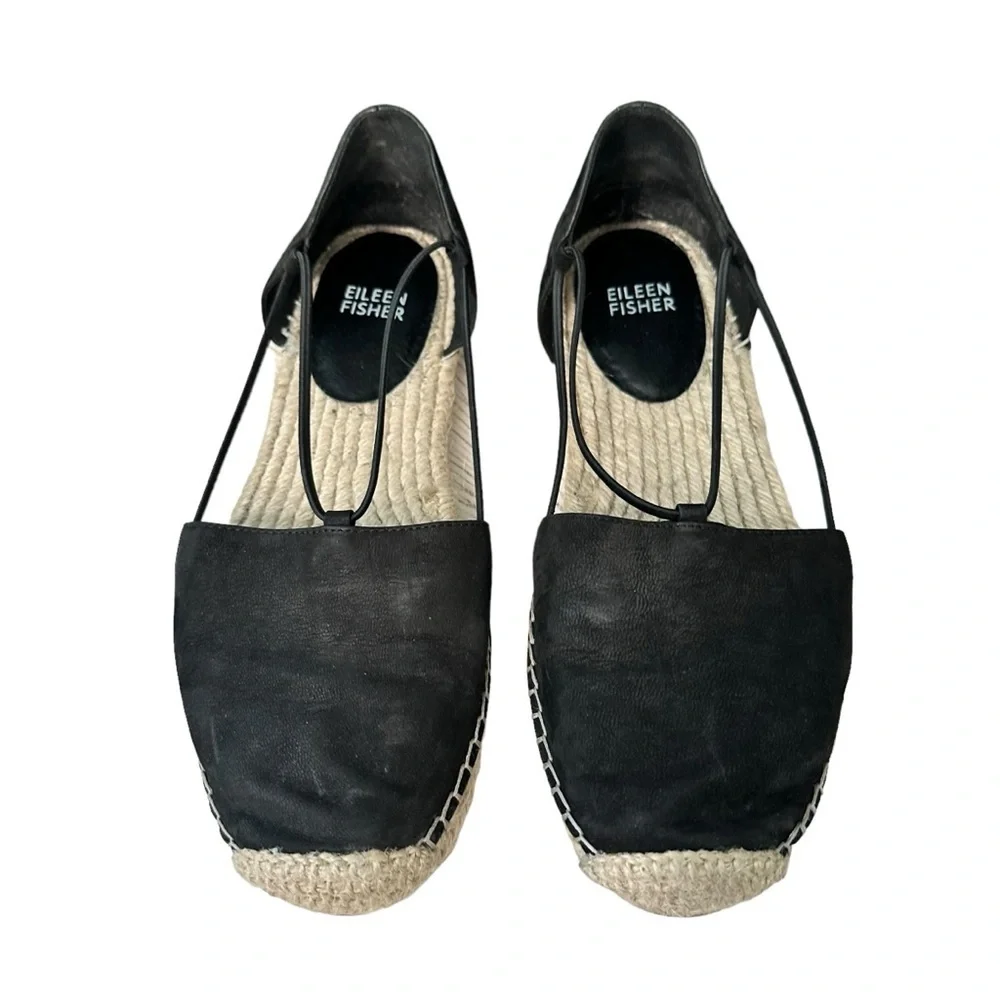 Eileen Fisher | Black Lee Espadrille Size 8.5